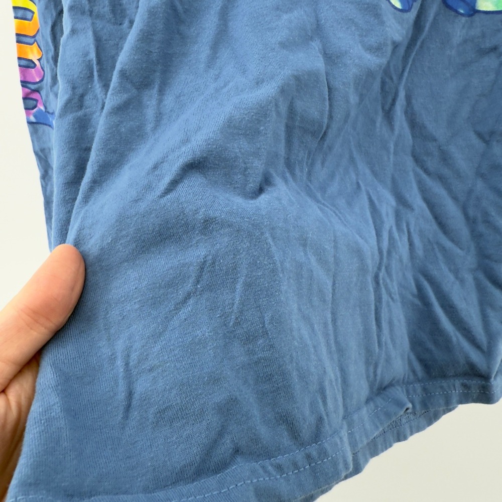 Disneyland Mickey Mouse Tie Dye Long Sleeve Shirt Blue Unisex Adult M Cotton - Picture 3 of 5